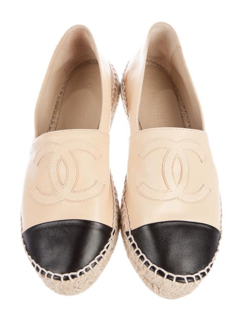 chanel espadrille booties